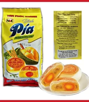 Bánh Pía đậu xanh sầu riêng trứng Tân Phúc Khánh