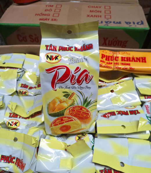 Bánh Pía Nhân Mỡ Hành Sầu Riêng Trứng Muối