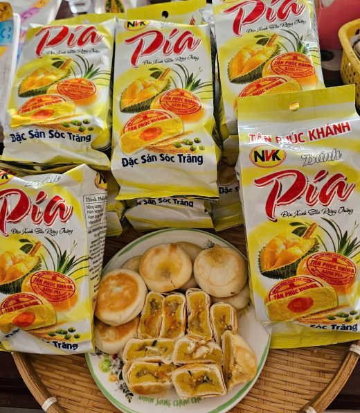 Bánh Pía Nhân Mỡ Hành Sầu Riêng Trứng Muối
