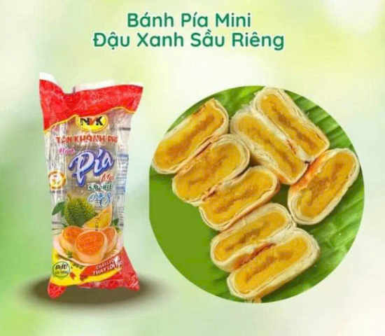 Bánh Pía mini đậu xanh sầu riêng