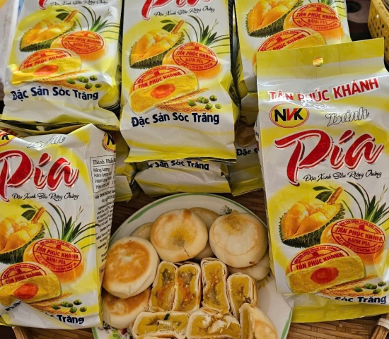 Bánh Pía Nhân Mỡ Hành Sầu Riêng Trứng Muối