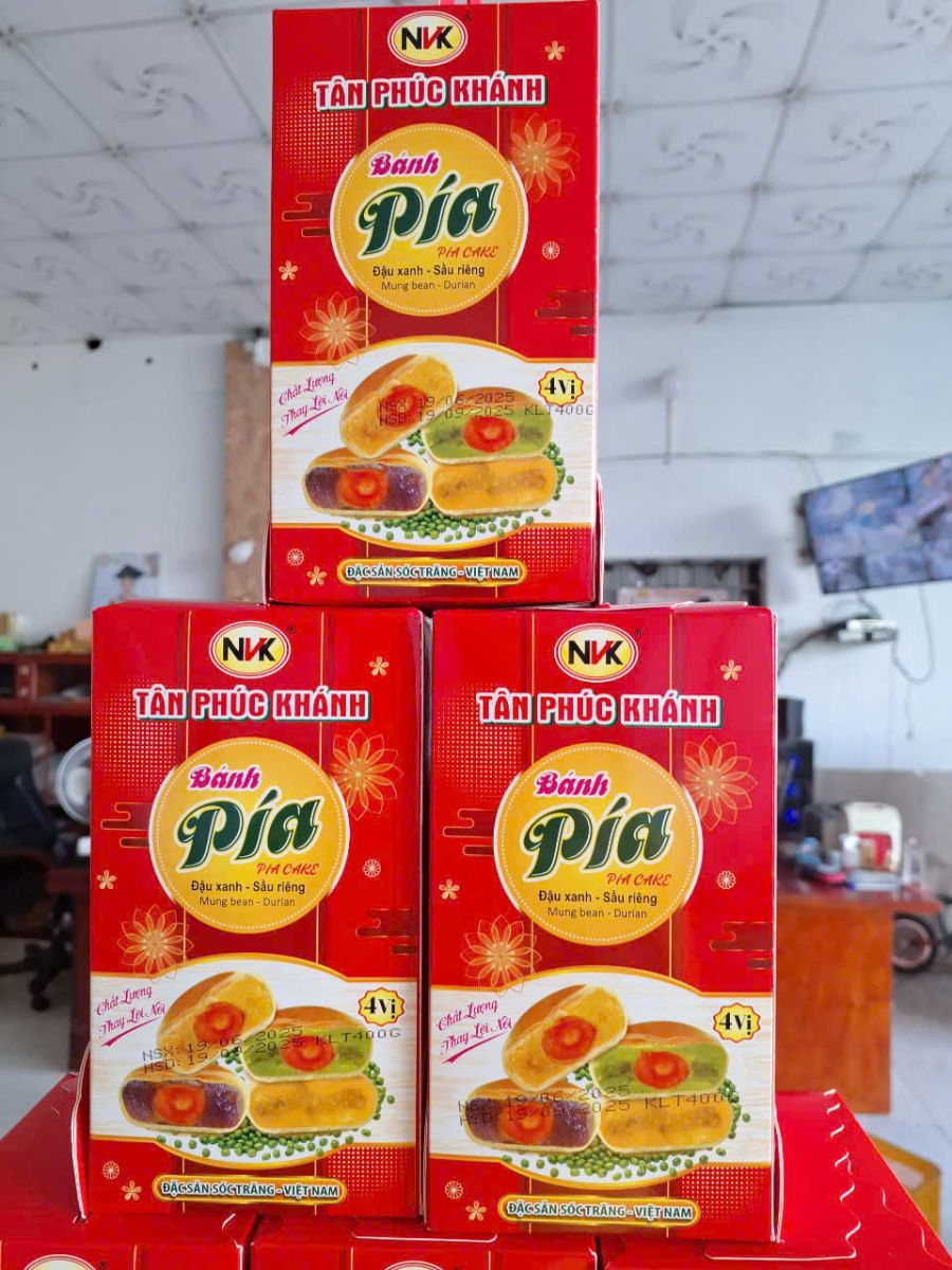 Bánh Pía Tân Phúc Khánh - Đậu xanh -Sầu Riêng